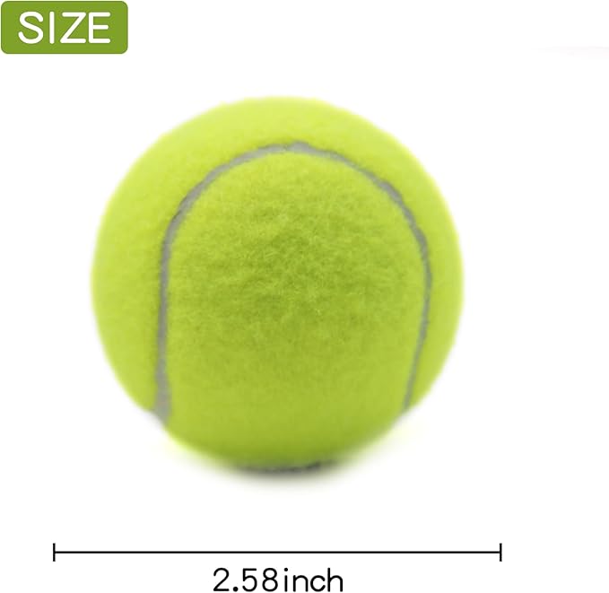 Tennis Balls, 18 Pack Training Tennis Balls Practice Balls with Mesh Bag for Easy Transport, Pet Dog Playing Balls, fit for Beginner Training Ball