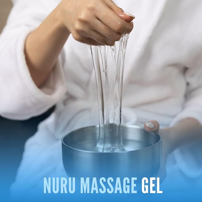 Nuru Massage Gel (1.32 gal) | Water-Based | Paraben & Glycerine Free | Formulated with Natural Seaweed, Green Tea, Liquorice Extract, Vitamin B5, & Organic Aloe Vera