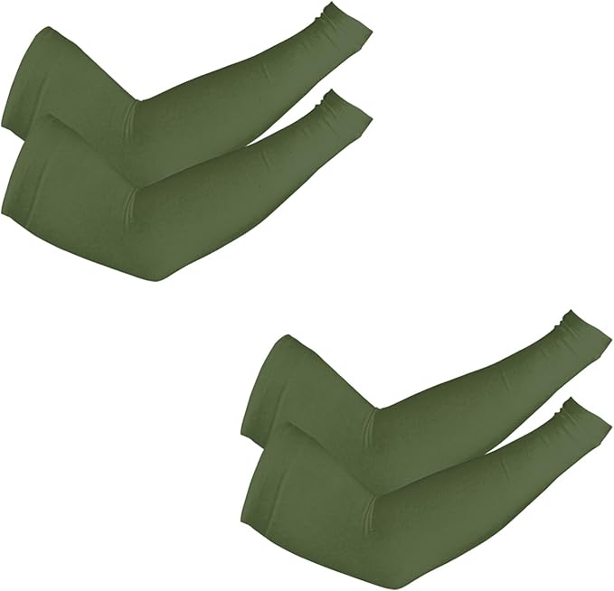 PFFY 2 Pairs UV Protection Cooling Arm Sleeves for Men and Women UPF 50 Sun Sleeve