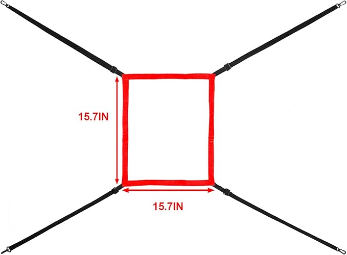Adjustable Strike Zone Target for Baseball Net,Numbered Pitching Pad,Baseball Softball Target,Practice Throwing and Hitting with Accuracy,for 6x6,7x7 or 8x8 Foot Nets