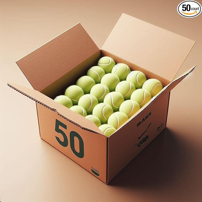 VIV Advanced Tennis Balls Bulk, 30/50/100 + Practice Pressure Ball Bouncing 53in High Durable; Official Size 2.5 in Pet Dog Balls; Tougher Tennis Ball for Dogs, Tennis Ball Training Machine, Walkers