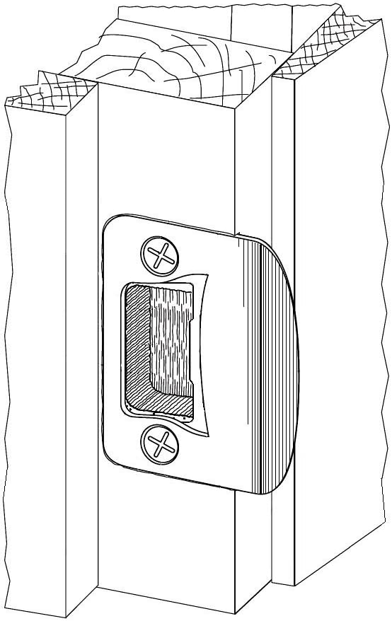 4-Pack Gator Door Latch Restorer - Strike Plate (Satin Nickel)
