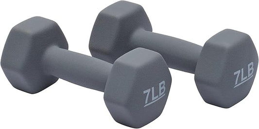 Amazon Basics Neoprene Dumbbell Hand Weights for Exercise and Muscle Toning