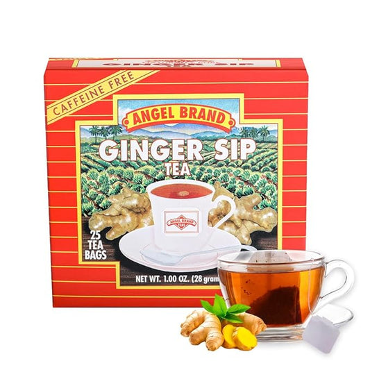 Angel Brand Ginger Tea Bags 25 – Ginger Root Tea for, Digestion & Immune Support