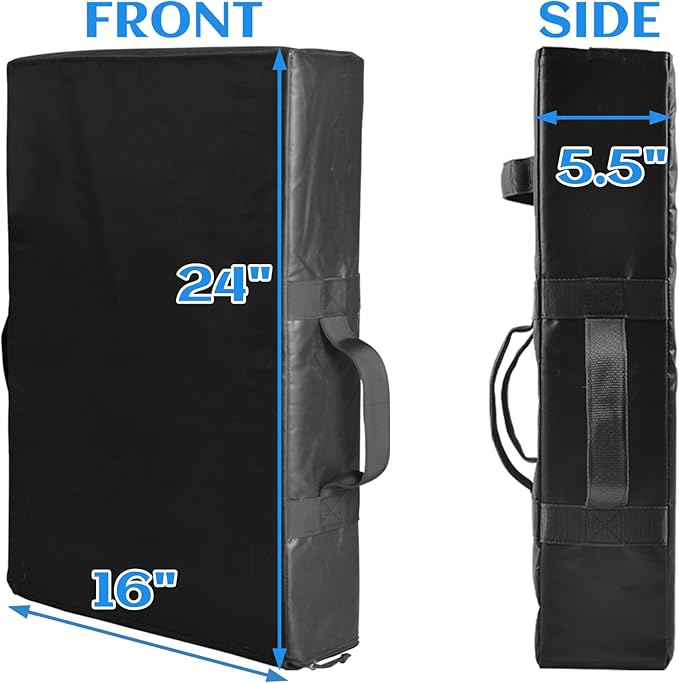 Taekwondo Kick Pad Martial Arts Training Equipment - Durable PVC Leather with High-Strength Sponge for Karate, Muay Thai, Kickboxing & MMA
