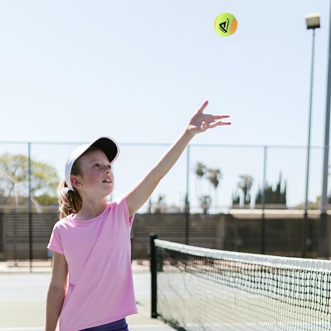 LITIAN Kids Tennis Balls – 50% 75% Low Compression Red Orange Balls with Durable Felt – Softer Than Regular Tennis Balls, Great for Youth Training & Dog Play (12 & 30 Pack)