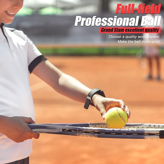 GKK 27 Pack Tennis Balls,Training Tennis Ball Pressure-less Practising Bulk Tennis Balls for Youth/Beginners/Pet Dogs High Altitude Playing Balls