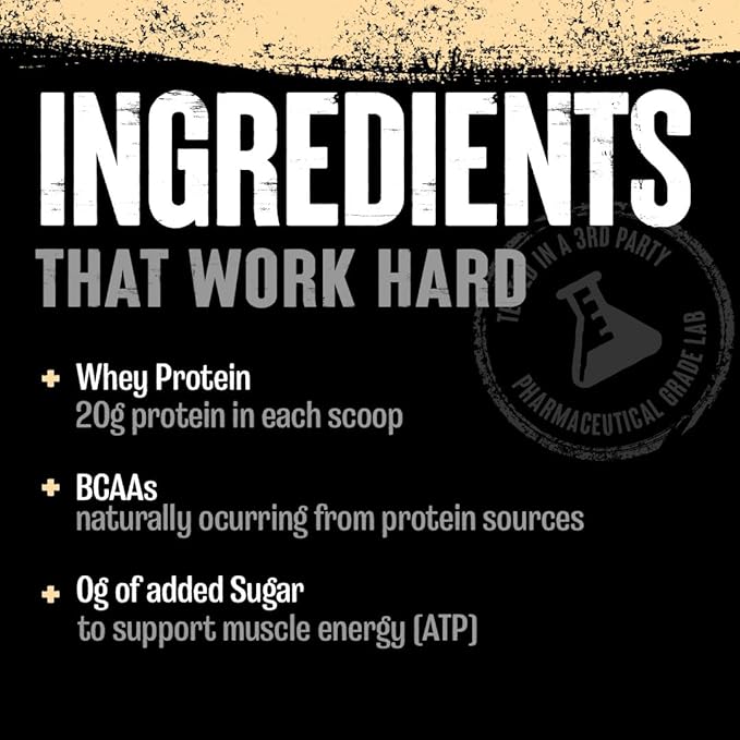 Animal 100% Whey Protein Powder – Whey Blend for Pre Workout or Post Workout, Recovery, Anytime Low Sugar Protein Boost Meal Replacement with BCAA Branched Chain Amino Acids – Cookies & Cream, 4 lb