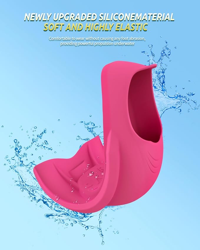 W WSTOO Streamlined Swimming Fins,Training Short Flippers,Silicone Swimming Flippers for Kids Adults Men and Women for Swimming Snorkeling and Diving
