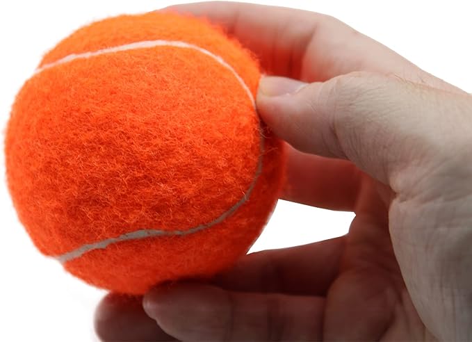 Tennis Balls, 18 Pack Training Tennis Balls Practice Balls with Mesh Bag for Easy Transport, Pet Dog Playing Balls, fit for Beginner Training Ball