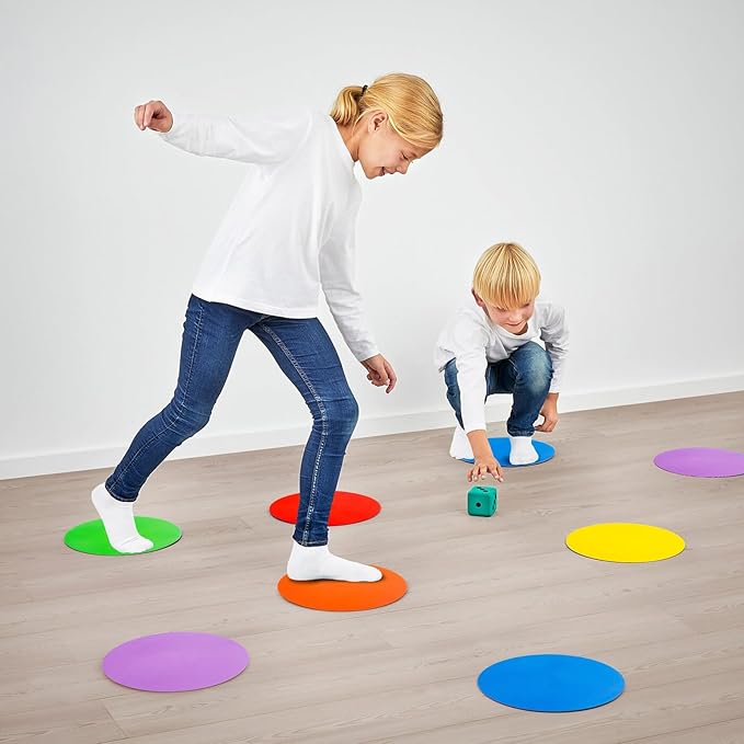 9 inch Spot Markers Flat Field Cones, Non Slip Rubber Agility Markers Flat Field Cones for Soccer Basketball Sports Speed Agility Training (6 pcs)