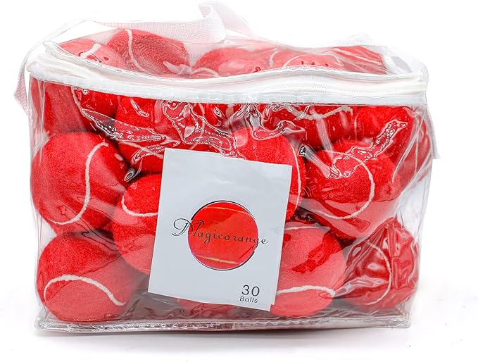 Magicorange Tennis Balls, 30 Pack Advanced Training Tennis Balls Practice Ball, Pet Dog Playing Balls,Good for Beginner Training Ball