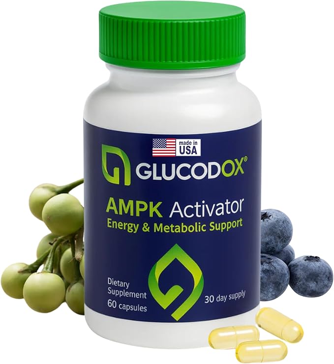 AMPK Activator Supplement – AMPK Enzyme, Metabolism Booster, Guggul Supplement for Body Management & Longevity – Vegan Metabolic Support - 30 Day Supply (60 Capsules)