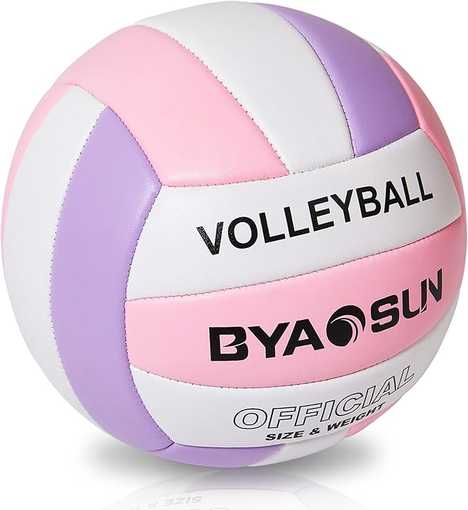 Soft Official Volleyball for Indoor Outdoor Beach, Size 5 Training Volleyball for Beginner Teenager Adult…