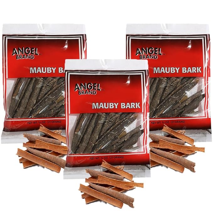 Angel Brand Mauby Bark – 0.75 oz Pouch Pack of 3 – Authentic Mauby Bark for Tea, Infusions, and Traditional Beverages.