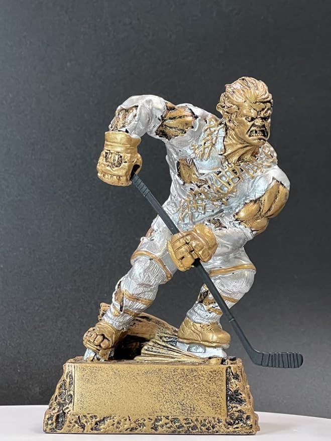 Monster Hockey Trophy - 6.50 inch Action Hockey Trophy with Custom Plate
