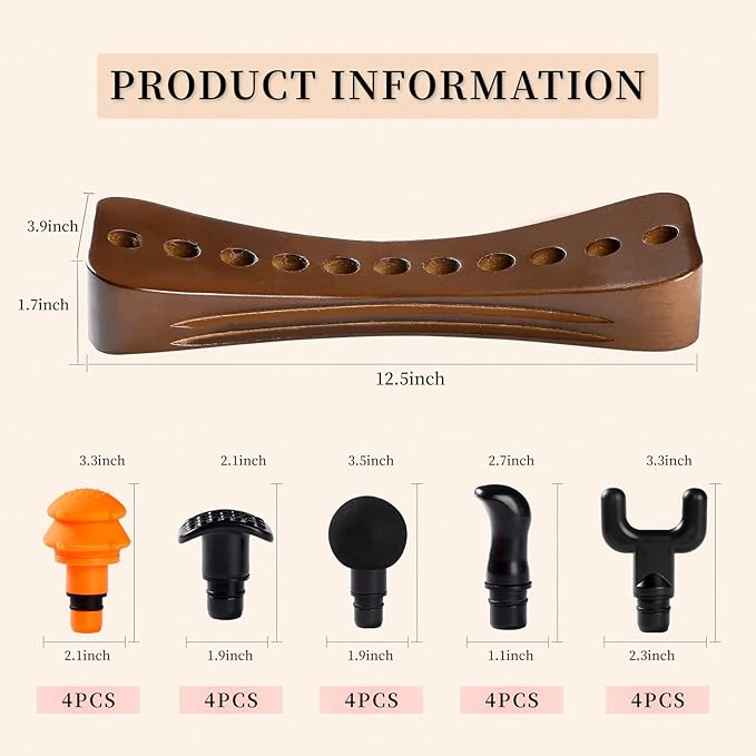 Psoas Muscle Release Tool, Neck Back Psoas Hip Stretcher, Hip Hook Hip Flexor Release Massage Tool, Deep Tissuer Trigger Point Massager Tool with Adjustable 5 Types 20 Massage Heads