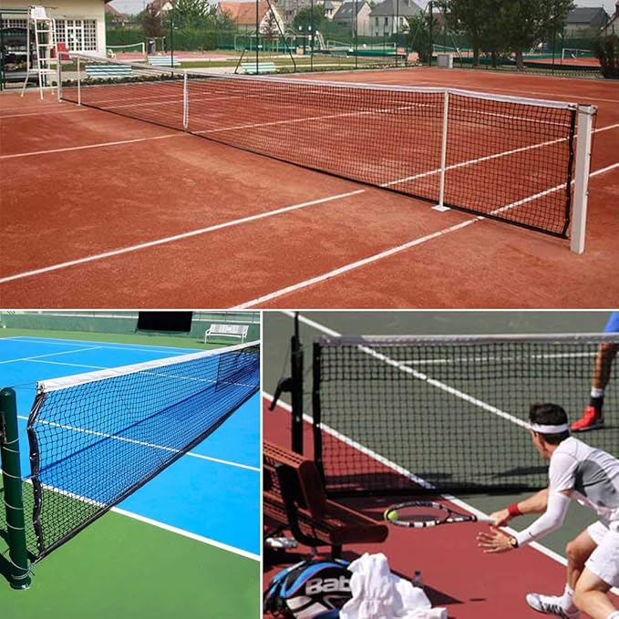 ProGoal Tennis Net 42FT Professional Heavy Duty Nylon Net, Compatible with All Standard Tennis Posts, Included Indoor Outdoor Court