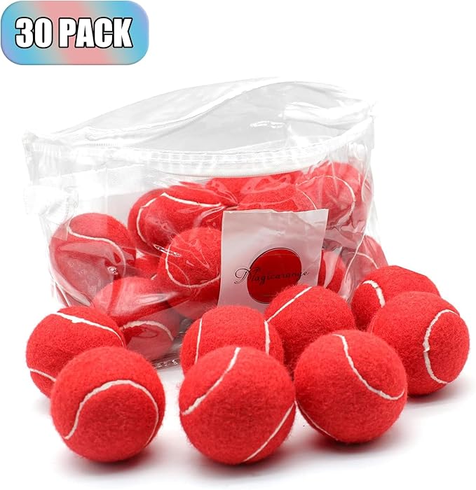 Magicorange Tennis Balls, 30 Pack Advanced Training Tennis Balls Practice Ball, Pet Dog Playing Balls,Good for Beginner Training Ball
