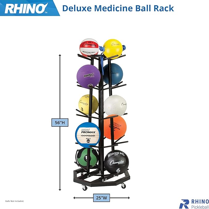 Champion Sports Medicine Ball Storage – Durable Trees & Racks, Multiple Styles, Sizes & Color Options for Organizing Medicine Balls in Home Gym or Fitness Facility