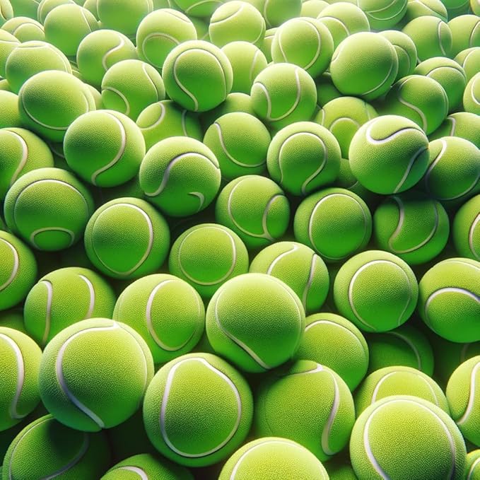 VIV Advanced Tennis Balls Bulk, 30/50/100 + Practice Pressure Ball Bouncing 53in High Durable; Official Size 2.5 in Pet Dog Balls; Tougher Tennis Ball for Dogs, Tennis Ball Training Machine, Walkers