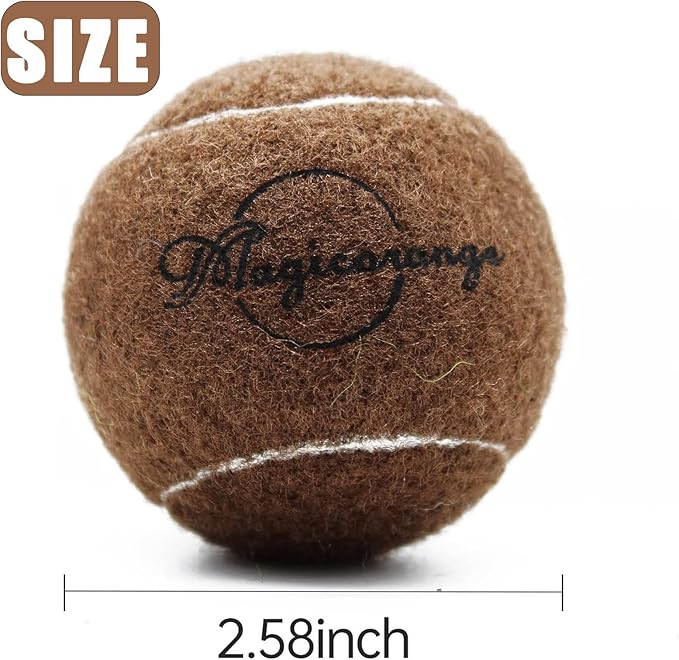 Magicorange Tennis Balls, 12 Pack Advanced Training Tennis Balls Practice Balls, Come with Mesh Bag for Easy Transport, Good for Beginner Training Ball