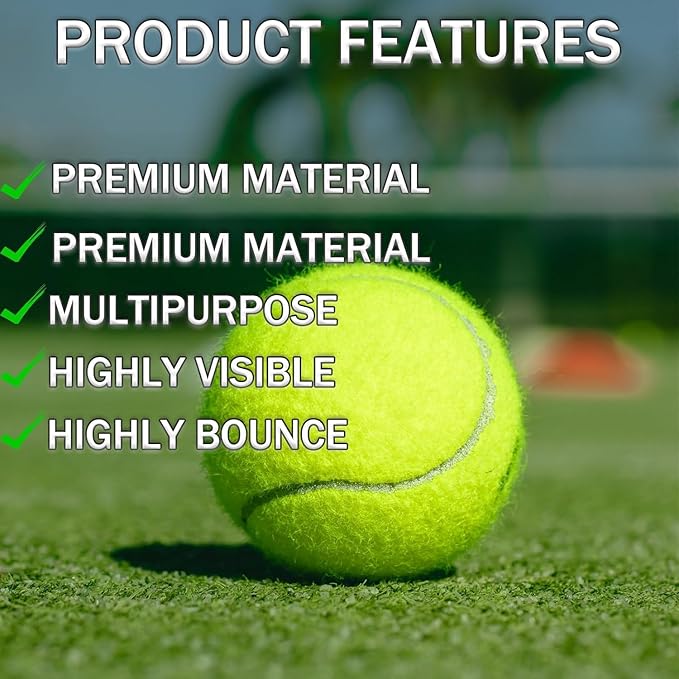 Tennis Balls, 40 Pack Training Tennis Balls,High Elasticity Practice Tennis for Beginner, Exercise Playing Balls for Pet Dog