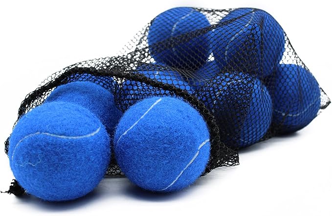 Magicorange Tennis Balls, 12 Pack Advanced Training Tennis Balls Practice Balls, Come with Mesh Bag for Easy Transport, Good for Beginner Training Ball
