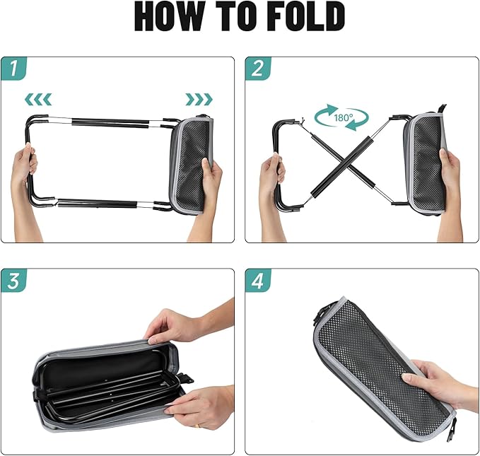 Camping Stool,Portable Foldable Shoulder Bag Stool Adult Collapsible Chairs for Fishing Outdoor Hiking 300 LBS Load