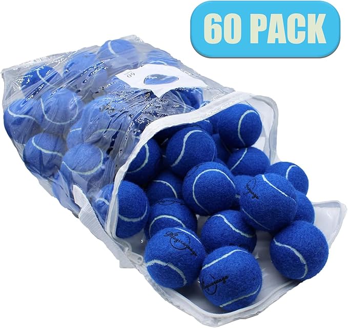 Magicorange Tennis Balls, 60 Pack Advanced Training Tennis Balls Practice Ball, Pet Dog Playing Balls,Good for Beginner Training Ball