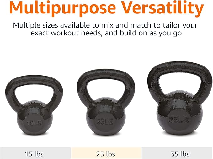 Amazon Basics Cast Iron Kettlebell