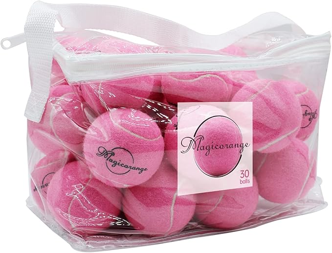 Magicorange Tennis Balls, 30 Pack Advanced Training Tennis Balls Practice Ball, Pet Dog Playing Balls,Good for Beginner Training Ball