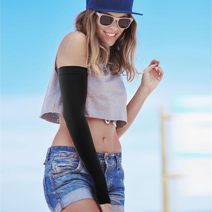 GOUNOD Gardening Sleeves to Cover Arms for Women with Thumb Holes-Sun Protection SPF Cooling Driving UV Blocking