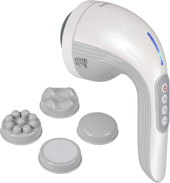 Daiwa Felicity Multipurpose Body Massager โ Cordless Handheld Cellulite Remover Body Sculpting Machine - Electric Contouring Massage Tool for Butt Legs Belly Fat Stomach Celulitis Lymphatic Drainage