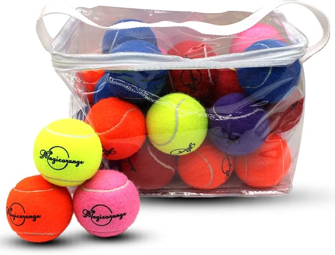Magicorange Tennis Balls, 30 Pack Advanced Training Tennis Balls Practice Ball, Pet Dog Playing Balls,Good for Beginner Training Ball