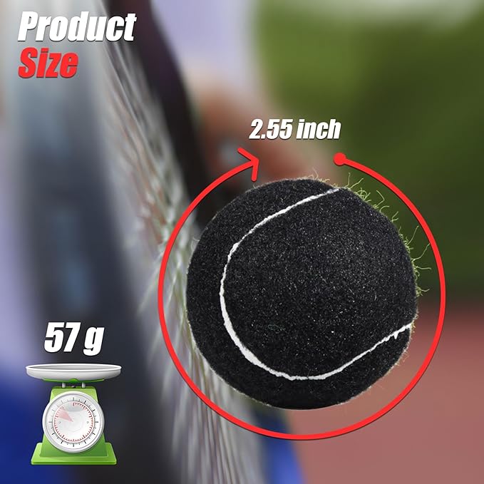GKK 27 Pack Tennis Balls,Training Tennis Ball Pressure-less Practising Bulk Tennis Balls for Youth/Beginners/Pet Dogs High Altitude Playing Balls