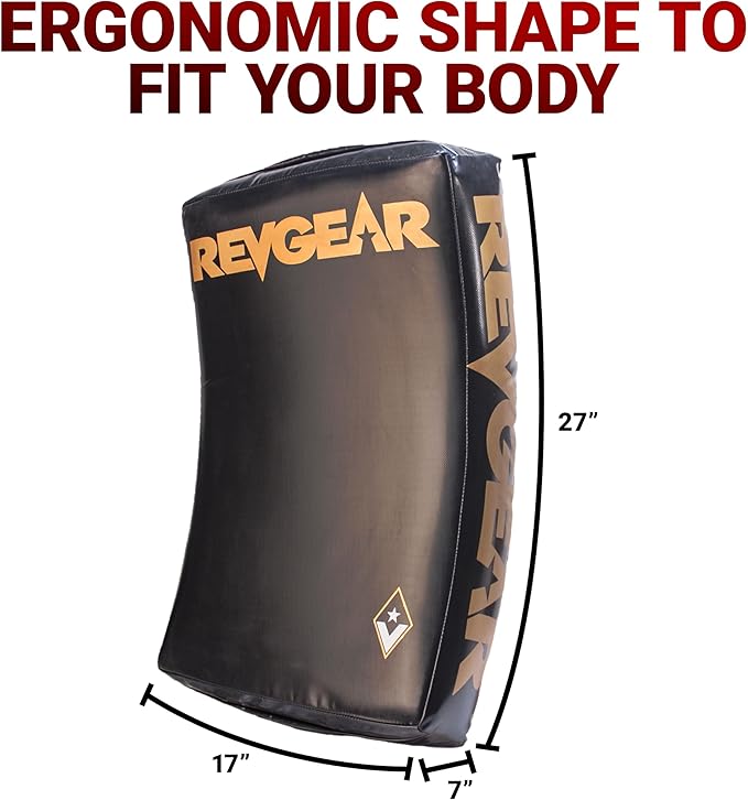 Revgear Kick Pad Shield, Body Shield for Martial Arts, Muay Thai, MMA, Karate, Kickboxing, Blocking, Kickguard, Self-Defense - Multi-Discipline Use