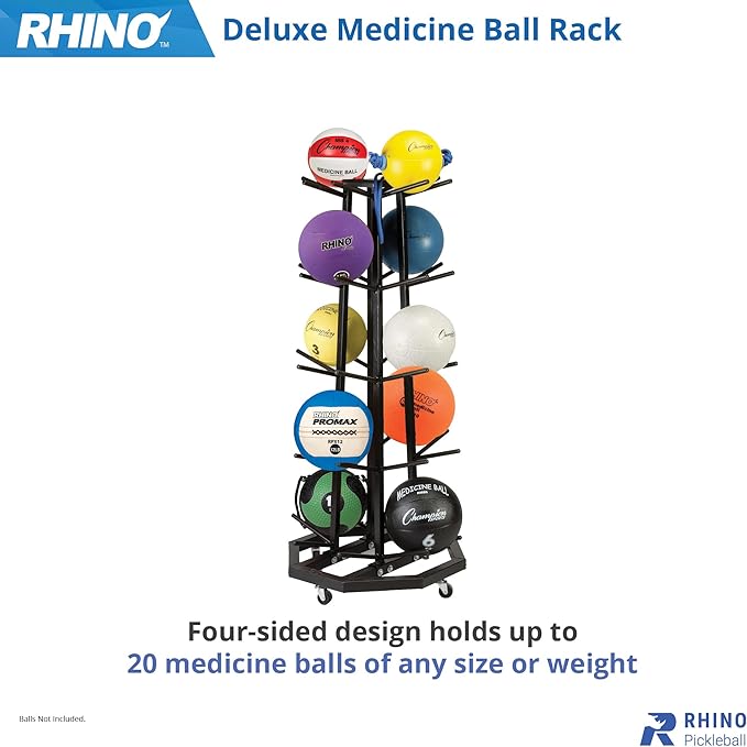 Champion Sports Medicine Ball Storage – Durable Trees & Racks, Multiple Styles, Sizes & Color Options for Organizing Medicine Balls in Home Gym or Fitness Facility