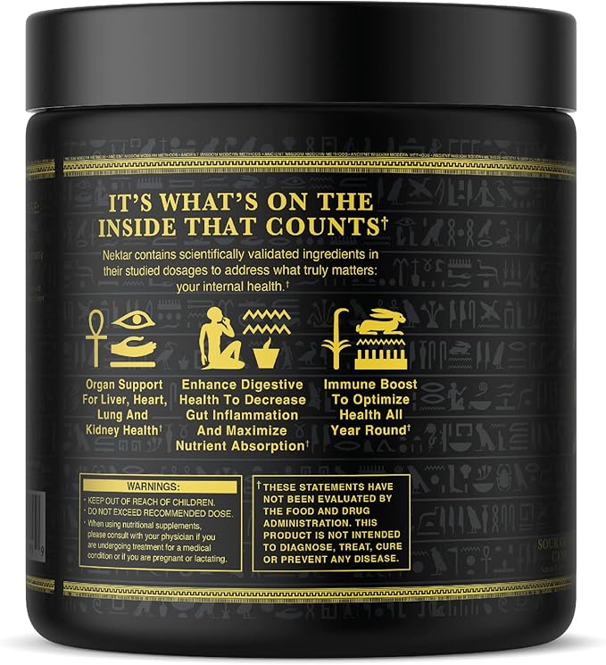 Ambrosia Nektar - Superfood Powder | Complete Health Supplement | Organ Support - Liver, Kidney Health | 30 Servings (Sour Gummy Candy)