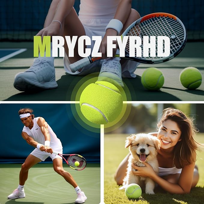 30 Pack Tennis Balls, Training Tennis Balls, Pet Dog Playing Balls, Practice Tennis Balls with Mesh Bag for Transport and Beginner Training