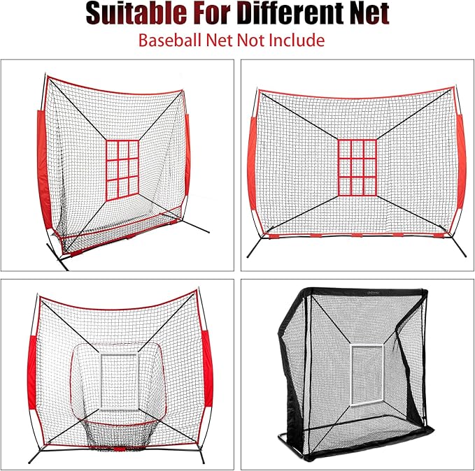 Strike Zone Target Net,13.5x21.5in Pitching Strike Zone Net,Portable Strike Zone Plate for Baseball Pitching Accuracy Improve