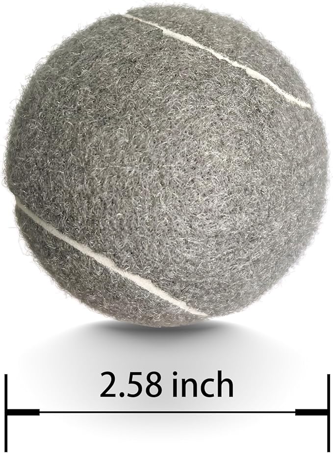 Tennis Balls, 12 Packs Practice Tennis Balls for Beginner, Training Playing Tennis Balls for Dogs, Come with Mesh Carry Bag