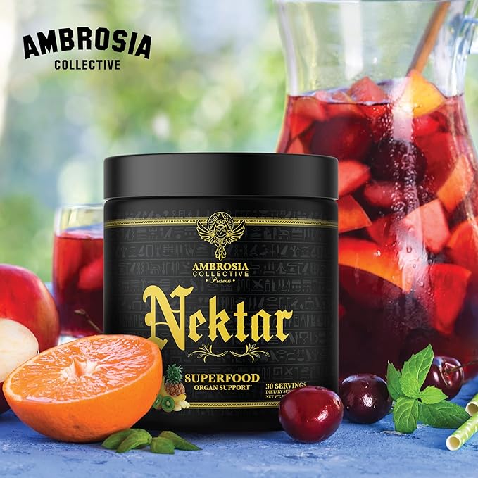 Ambrosia Nektar - Superfood Powder | Complete Health Supplement | 30 Servings (Fruit Symphony)