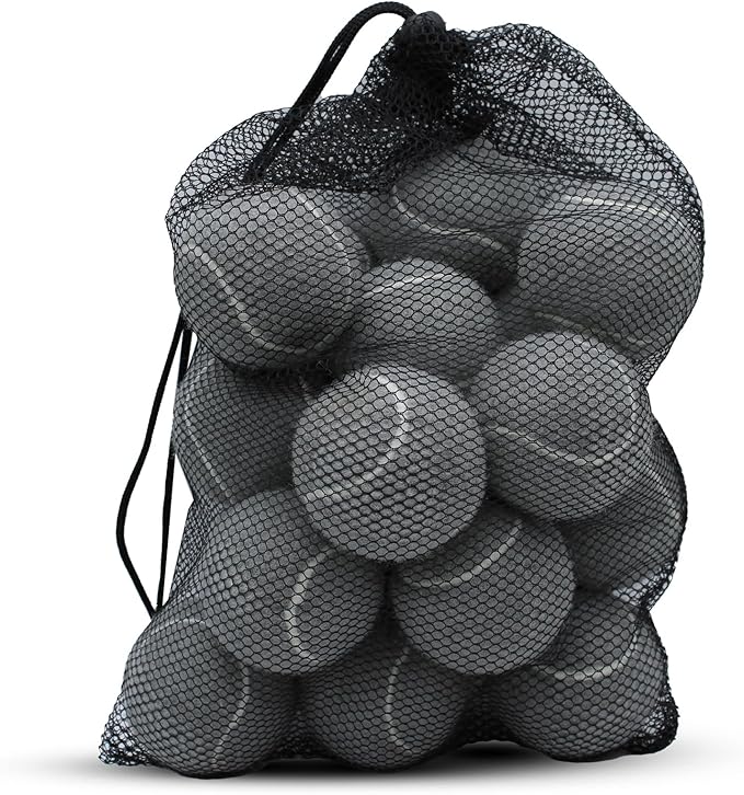 Tennis Balls, 18 Pack Training Tennis Balls Practice Balls with Mesh Bag for Easy Transport, Pet Dog Playing Balls, fit for Beginner Training Ball