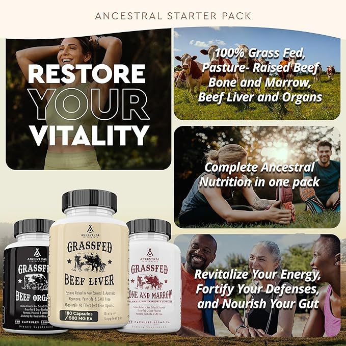 Ancestral Supplements Beef Organs and Stack Variation (Organs Starter Pack)