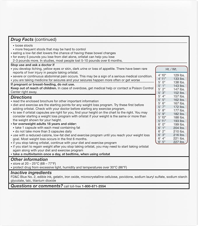 alli Diet Weight Loss Supplement Pills, Orlistat 60mg Capsules Starter Pack, Non prescription weight loss aid, 60 count(Pack of 1)