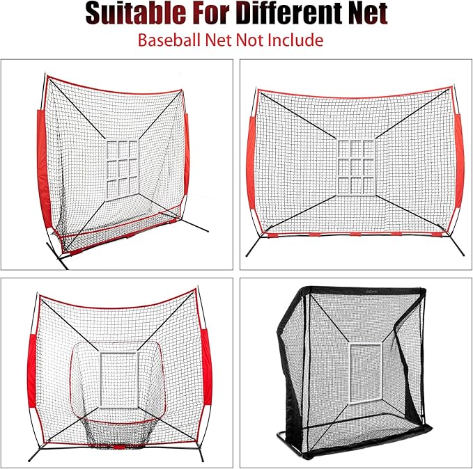 Strike Zone Target Net,13.5x21.5in Pitching Strike Zone Net,Portable Strike Zone Plate for Baseball Pitching Accuracy Improve