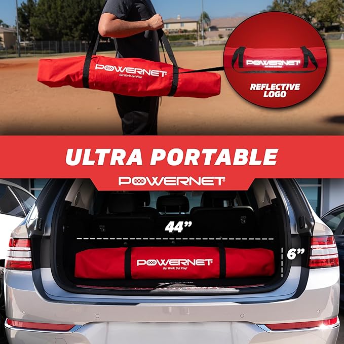 PowerNet Numbered Pitching Pad, Baseball Softball Target, Throwing Practice Gear, Lightweight for Easy Travel, Improve Command