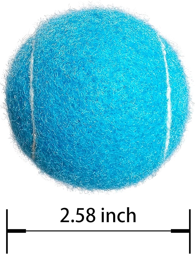 Tennis Balls, 12 Packs Practice Tennis Balls for Beginner, Training Playing Tennis Balls for Dogs, Come with Mesh Carry Bag