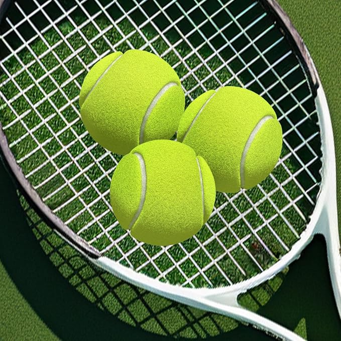 30 Pack Tennis Balls, Training Tennis Balls, Pet Dog Playing Balls, Practice Tennis Balls with Mesh Bag for Transport and Beginner Training